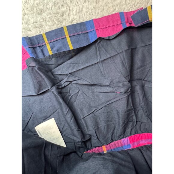 Hollister Womens Plaid Mini Skirt Sz 1 Flared Pink/Blue Cotton Blend 90s Y2K NWT - Picture 3 of 11